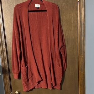 Universal Thread Women's Brick Red Cardigan